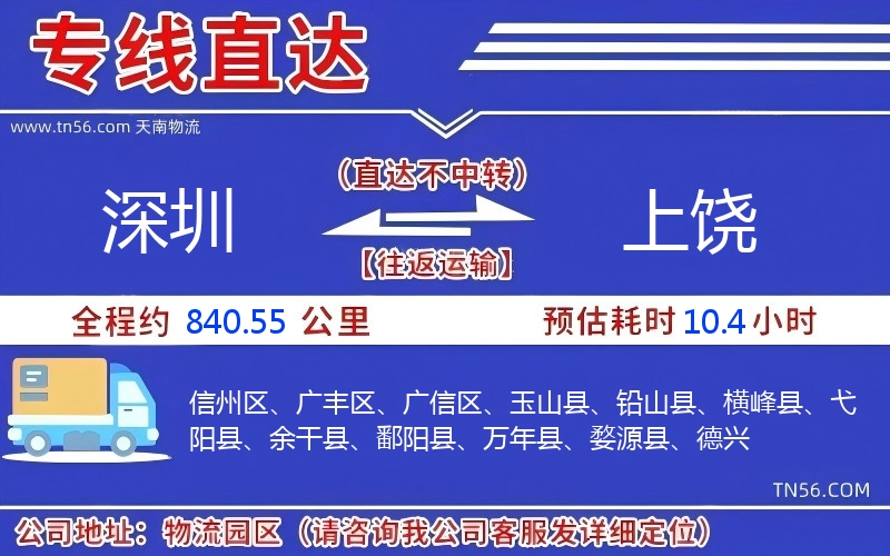 深圳到上饒物流公司